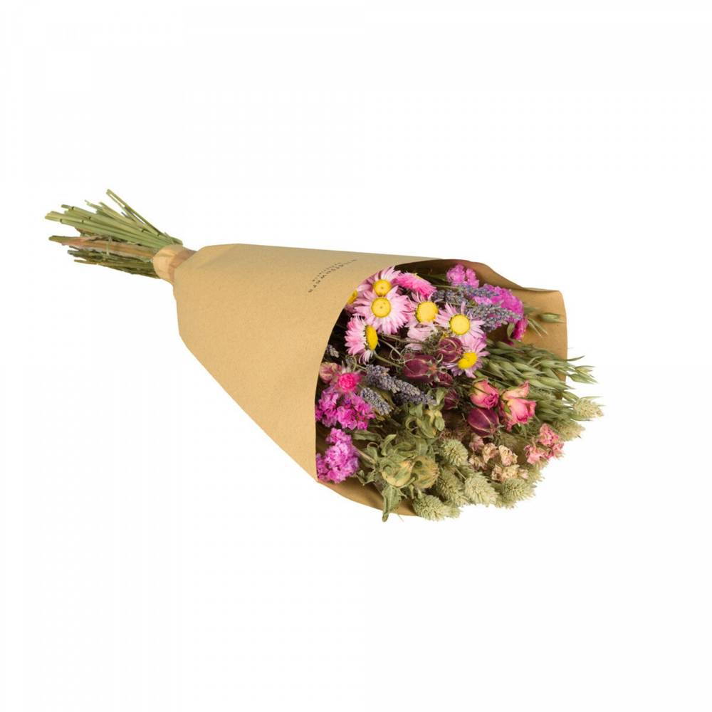 Trockenblumen Strauss Field rosa L50cm