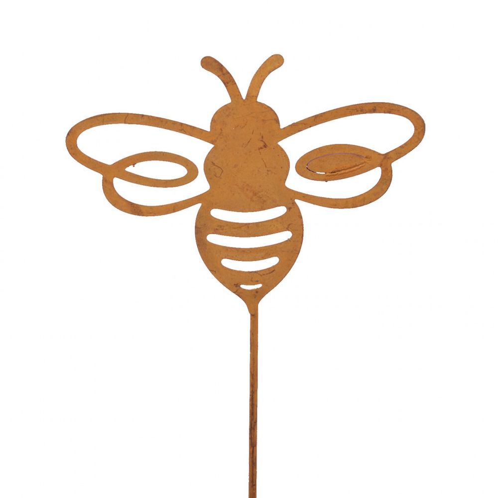 Biene auf Stab Metall 30cm 9cm