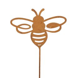 Biene auf Stab Metall 30cm 9cm