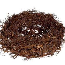 Kranz Nest braun Würzel D30cm