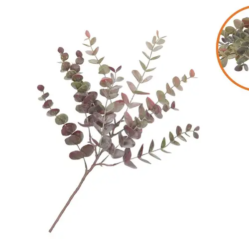 Seiden Eukalyptus lila Stiel L51cm
