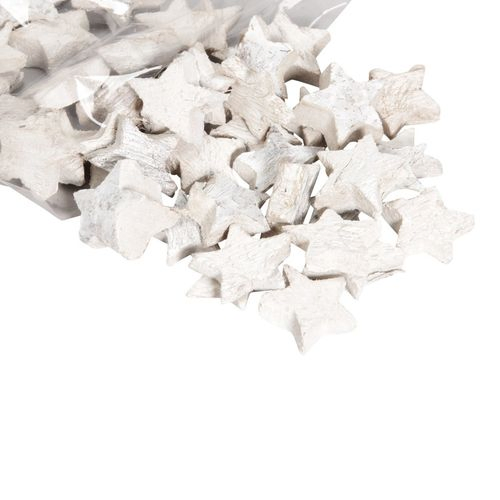 Kokosnuss Stern weiss D03cm 50st