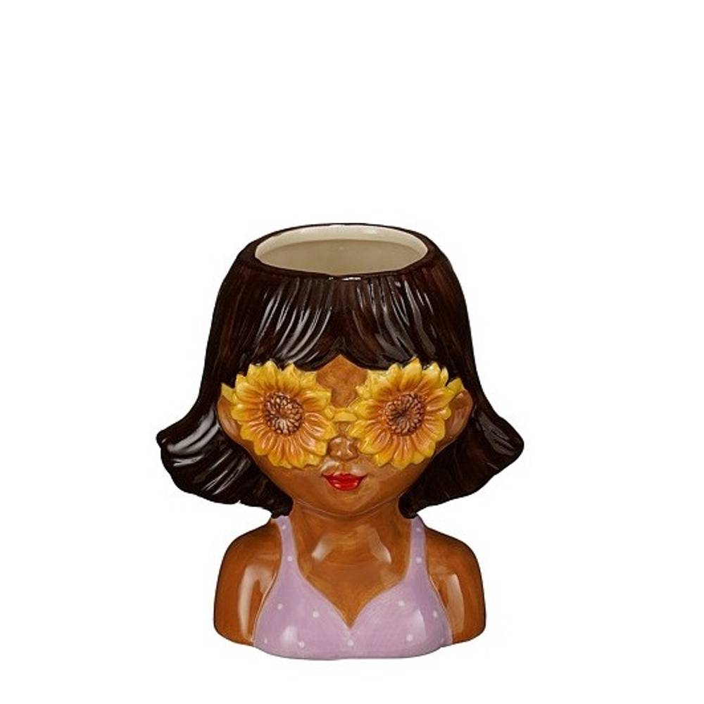 Keramik Übertopf Woman 15x10x17cm