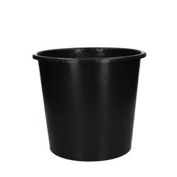 Eimer schwarz 05l D24x20.5x21cm