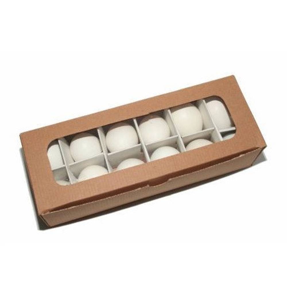 Hühnerei weiss D04 H06cm x12