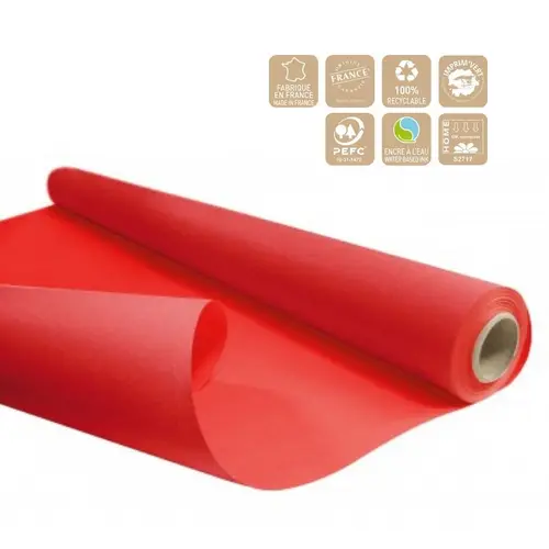 Papier Rolle 80cm Duo rot 40m 60g
