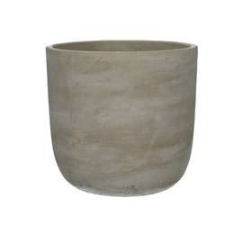 Keramik Stein Übertopf grau D17cm H16cm