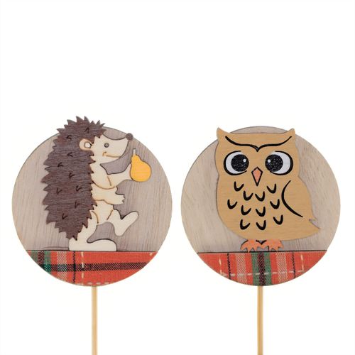 Herbst Igel/Eule d5.5cm h10cm