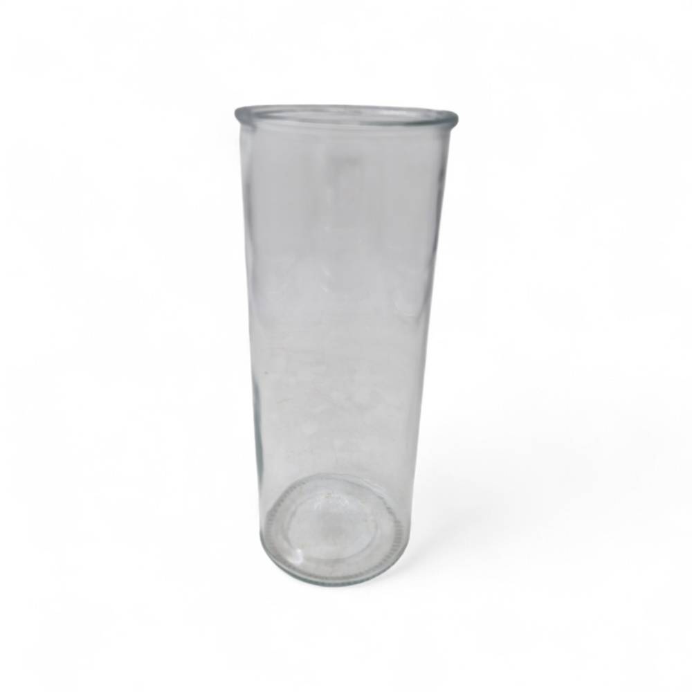 Glas Vase Zylinder Limoges D10cm H25cm