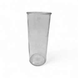 Glas Vase Zylinder Limoges D10cm H25cm