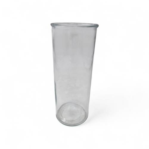 Glas Vase Zylinder Limoges D10cm H25cm