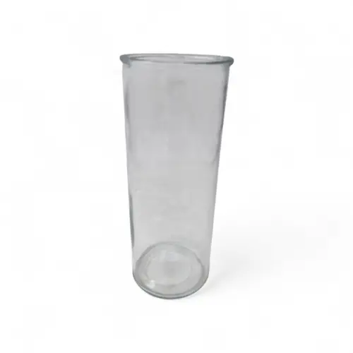 Glas Vase Zylinder Limoges D10cm H25cm