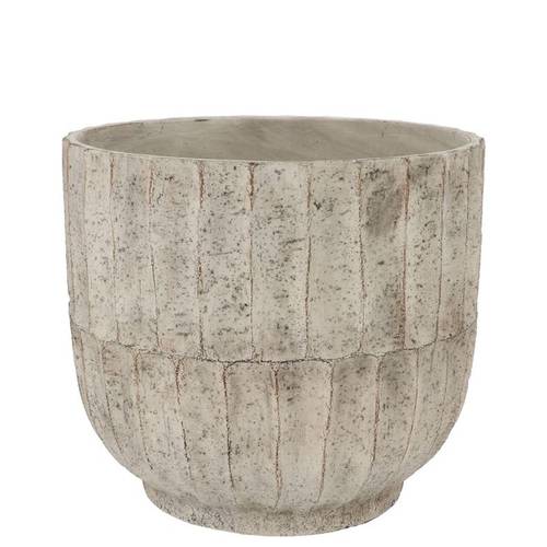 Keramik Übertopf Nola grau 22x22x20cm