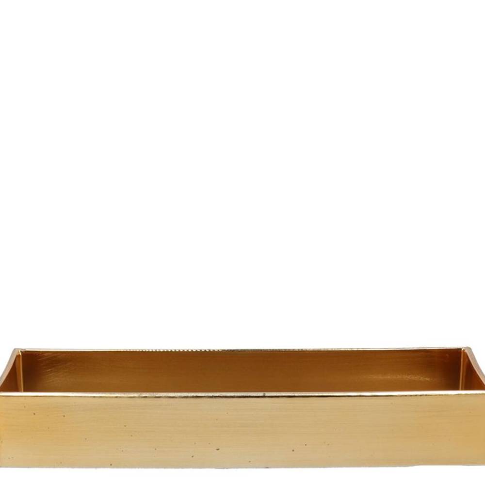 Melamine Rechteck Lisa gold 32x11x05cm