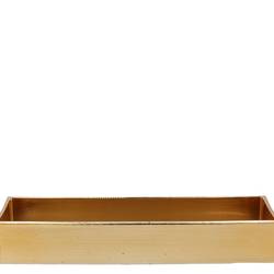 Melamine Rechteck Lisa gold 32x11x05cm