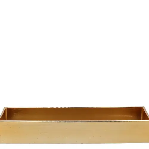 Melamine Rechteck Lisa gold 32x11x05cm