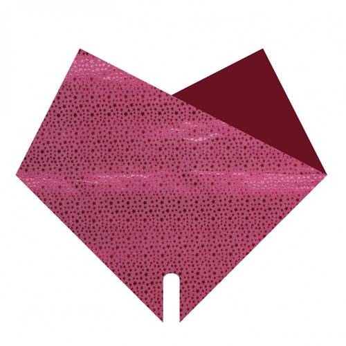 Tüte Double Stars rot 30x30cm x50