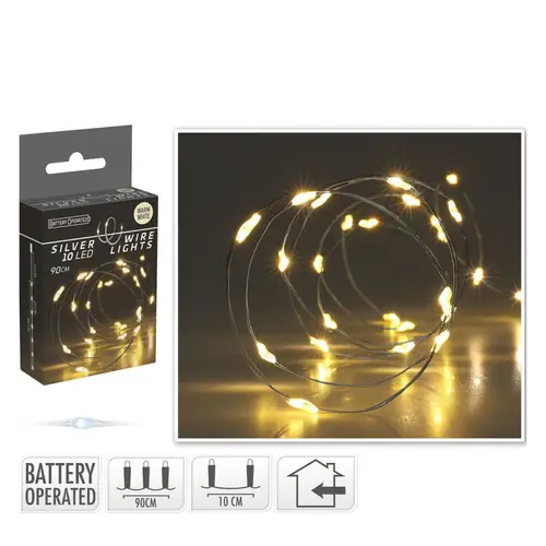 LED Draht 10L 90cm Inkl.Batt. 