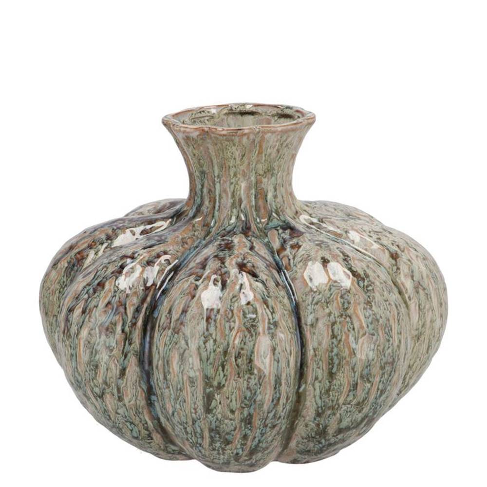 Keramik Vase Mika Nordic grün D16cm H13cm