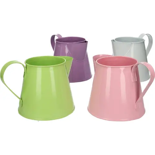 Zink Giesskanne mix D10/14cm H12cm