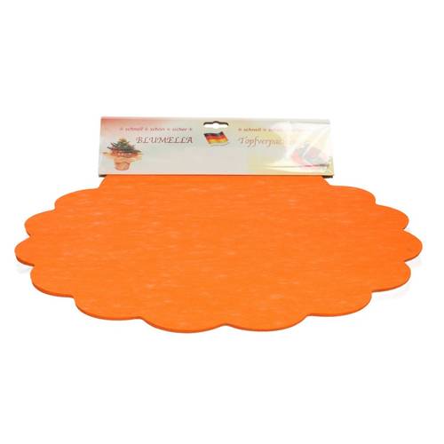 Dekostoff Blatt Blumella orange D44cm x25
