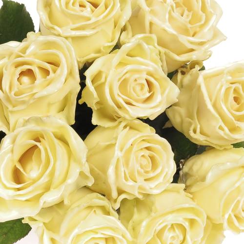 Rose creme Wachs (W9) 60cm