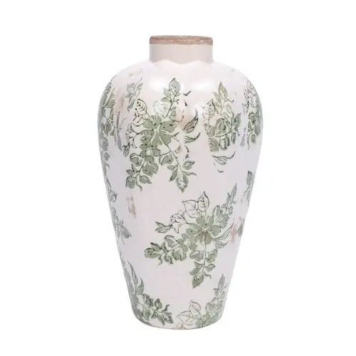 Keramik Vase Jona grün D17cm H29cm