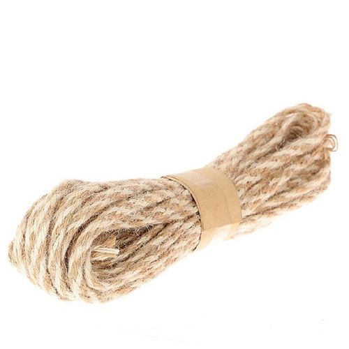 Seil Jute natur weiss 4mm 7m