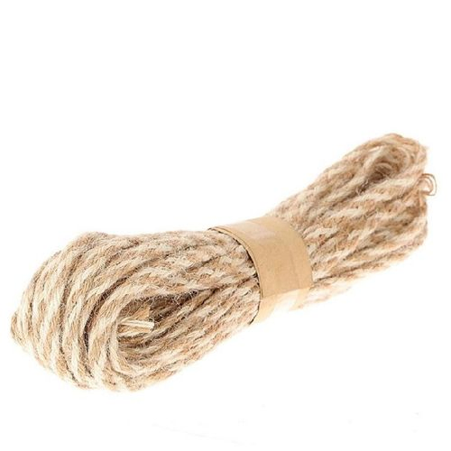 Seil Jute natur weiss 4mm 7m