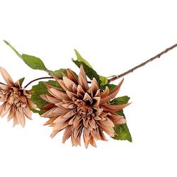 Seiden Dahlia Karma braun L71cm