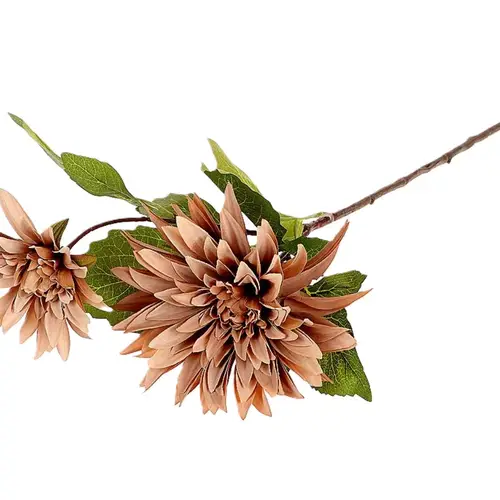 Seiden Dahlia Karma braun L71cm