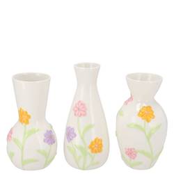 Keramik Vase mix Bibi pastel 08x08x14cm