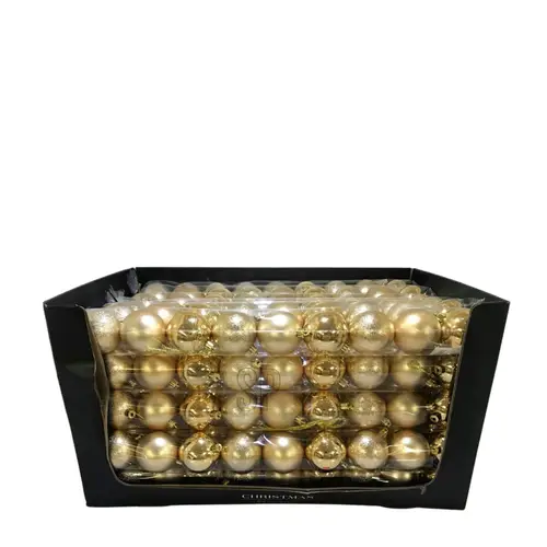 Deko Kugel Plastik mix gold D06cm x9