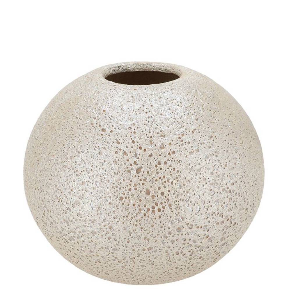 Keramik Vase Dana Moonface weiss 20×20×25cm