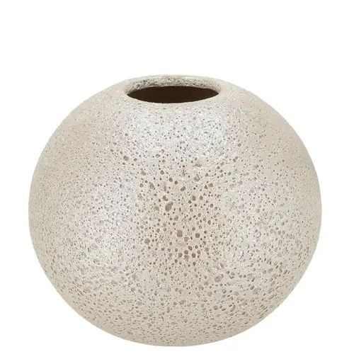 Keramik Vase Dana Moonface weiss 20×20×25cm