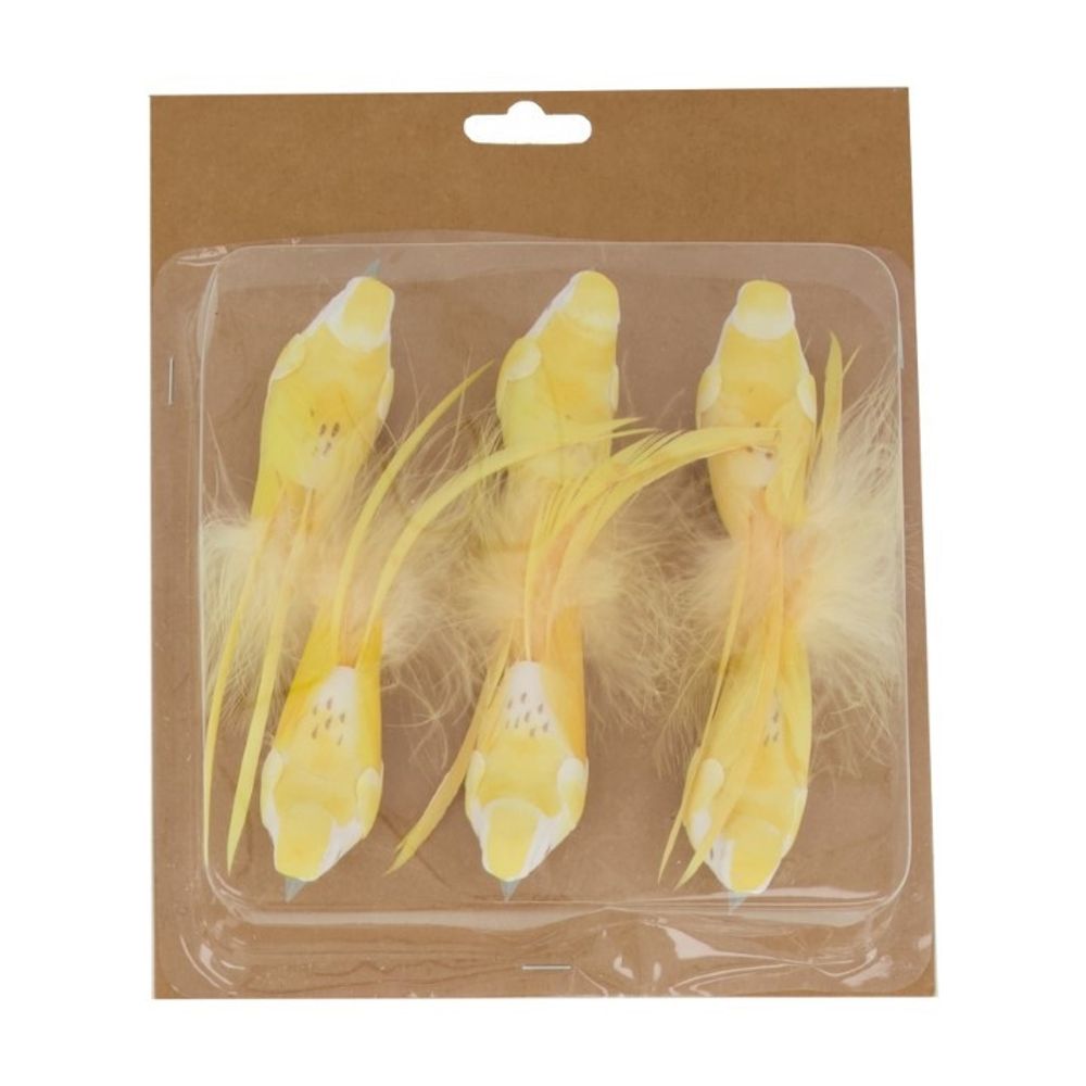 Frühling Vogel/Clip 12cm x6 Gold
