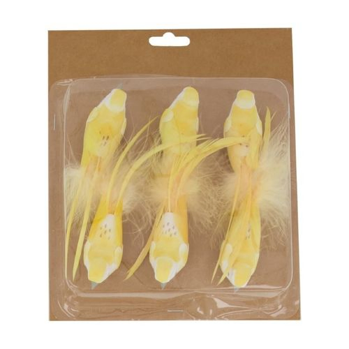 Frühling Vogel/Clip 12cm x6 Gold