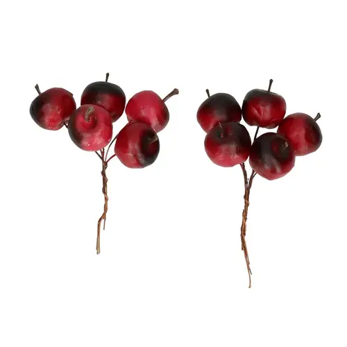 Apfel auf Draht rot D02.5cm x20