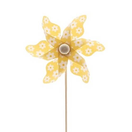 Windmühle auf Stab gelb D09cm L50cm