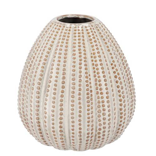 Keramik Vase Urchin sand 23x23x24cm 