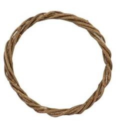 Kranz gedrehte Rebe braun D45cm