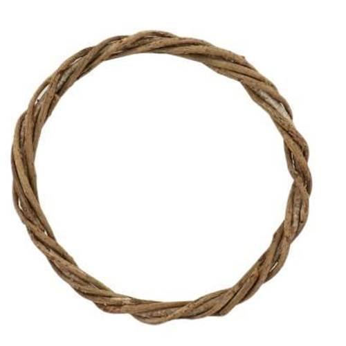 Kranz gedrehte Rebe braun D45cm