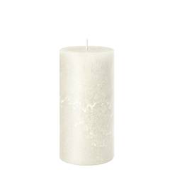 Stumpfkerze Rustikal creme D07cm H14cm