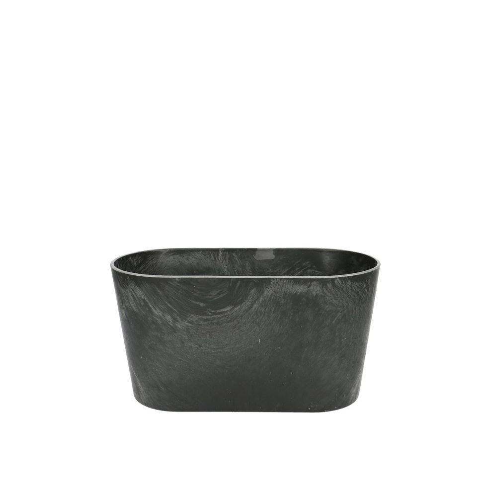 Melamine Schale oval grau 20x10x10.5cm