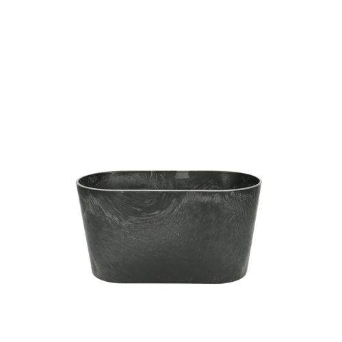 Melamine Schale oval grau 20x10x10.5cm