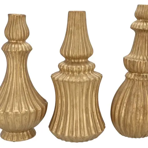 Keramik Vase Mika mix gold 28x57cm
