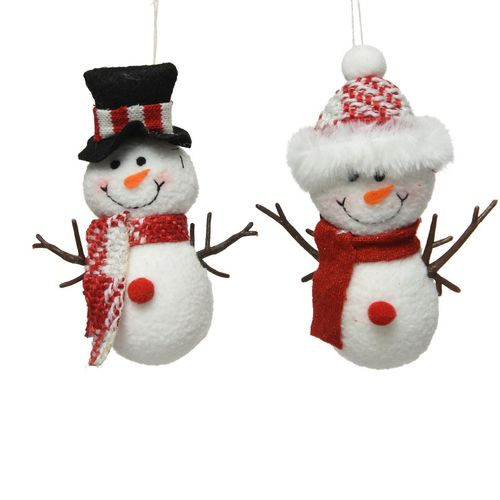 Hänger Weihnachtsmann rot weiss D05cm H14cm