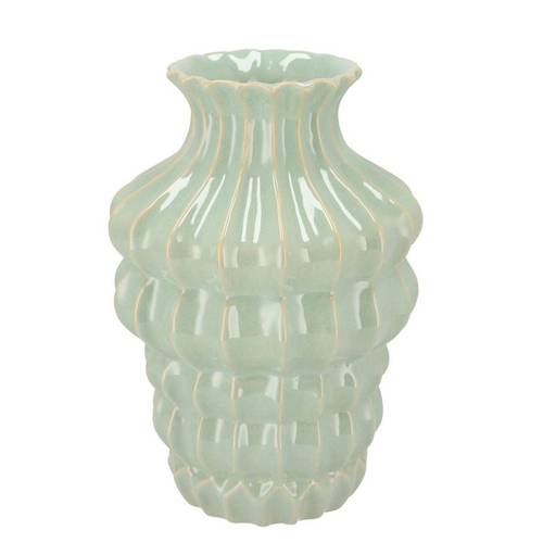 Keramik Vase Dunja grün 19x19x28cm
