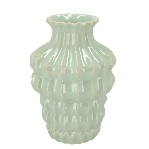 Keramik Vase Dunja grün 19x19x28cm