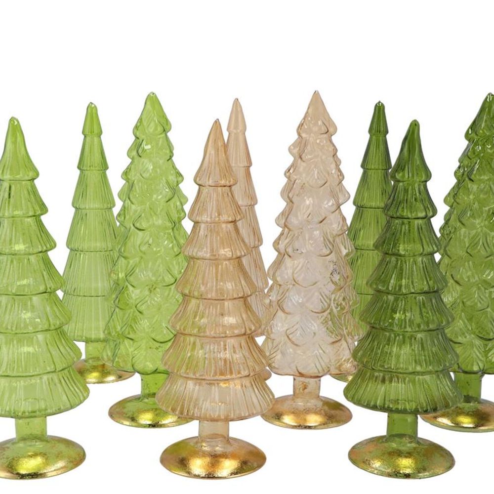 Weihnachtsbaum grün glas 9x25cm